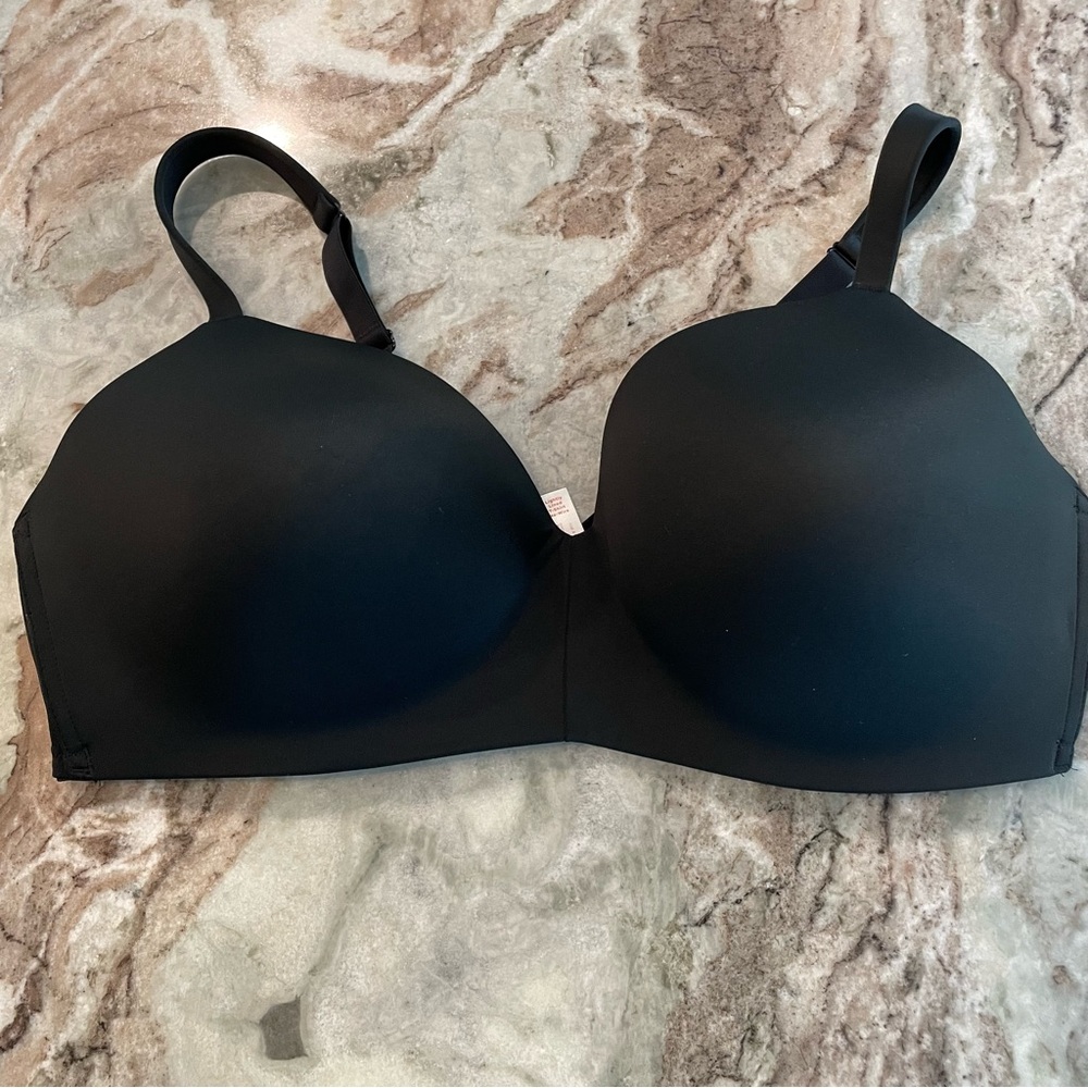 Cacique Black T-Shirt Bra Lightly Lined 46DD Black
